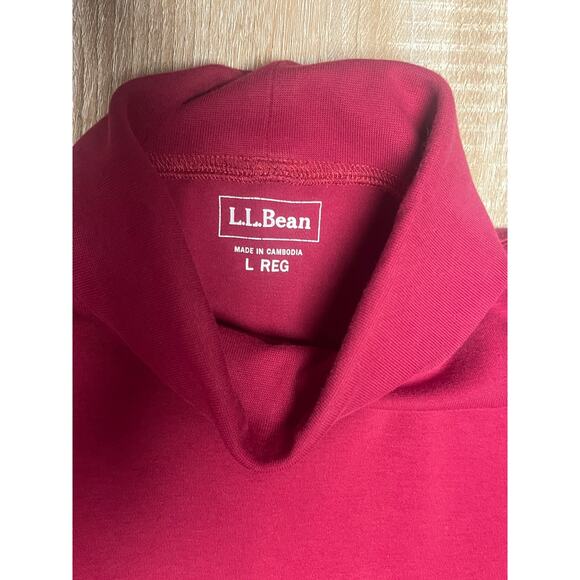 LL Bean Red Turtleneck Womens Sweater Large Regular - Picture 2 of 4